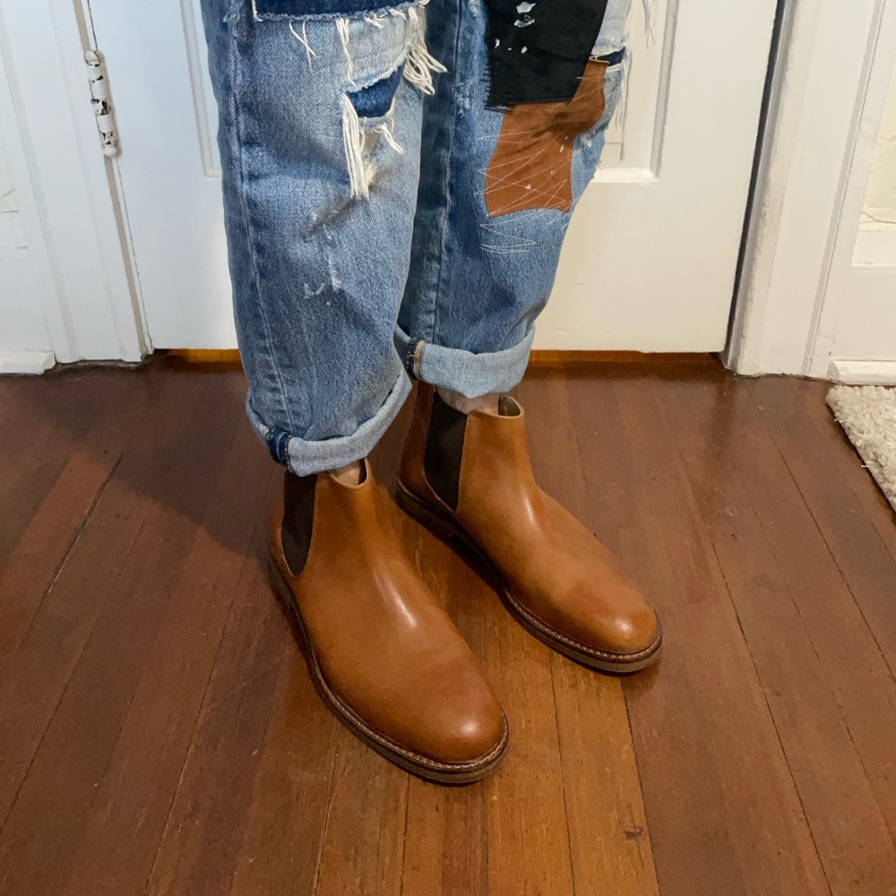 ASOS Cognac/Tan Chelsea Boots Size 12